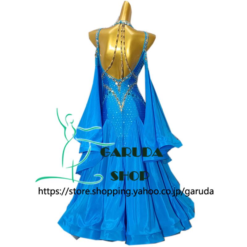 Garuda SHOP レディース社交ダンス衣装 競技ドレス ワルツドレス