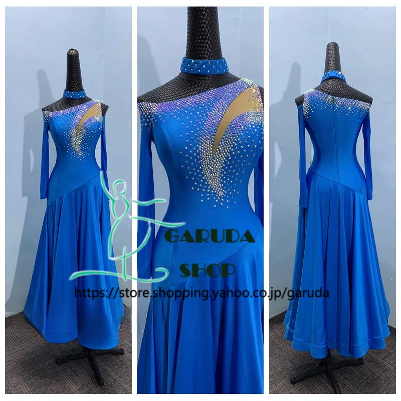 Garuda SHOP　レディース社交ダンス衣装　競技ドレス　新入荷新品　発表会用演出服パーティードレスワンピース　セミオーダー可　品番6683 |  | 01