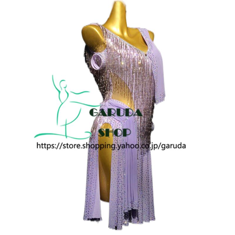 Garuda SHOP レディース社交ダンス衣装 競技ドレス ラテンドレス 高級
