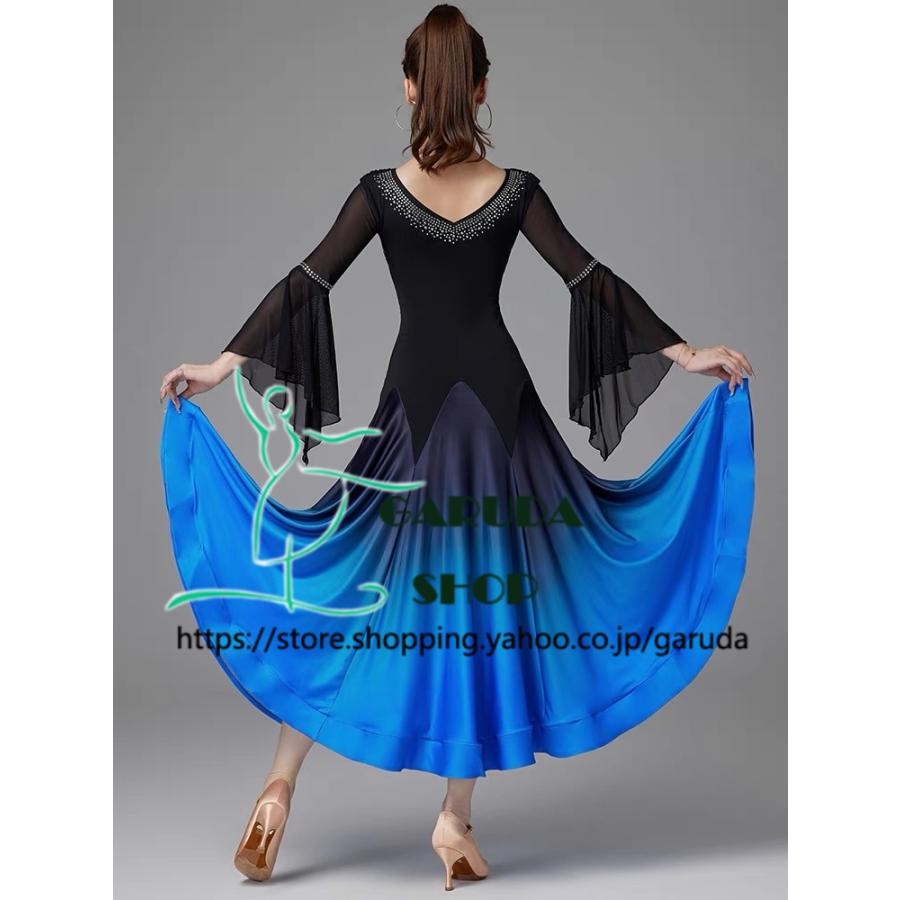 Garuda SHOP　社交ダンス衣装 レディースダンスレッスン練習ドレス＆ロングワンピース　激安　社交ダンス　モダンドレス　品番6735 |  | 01