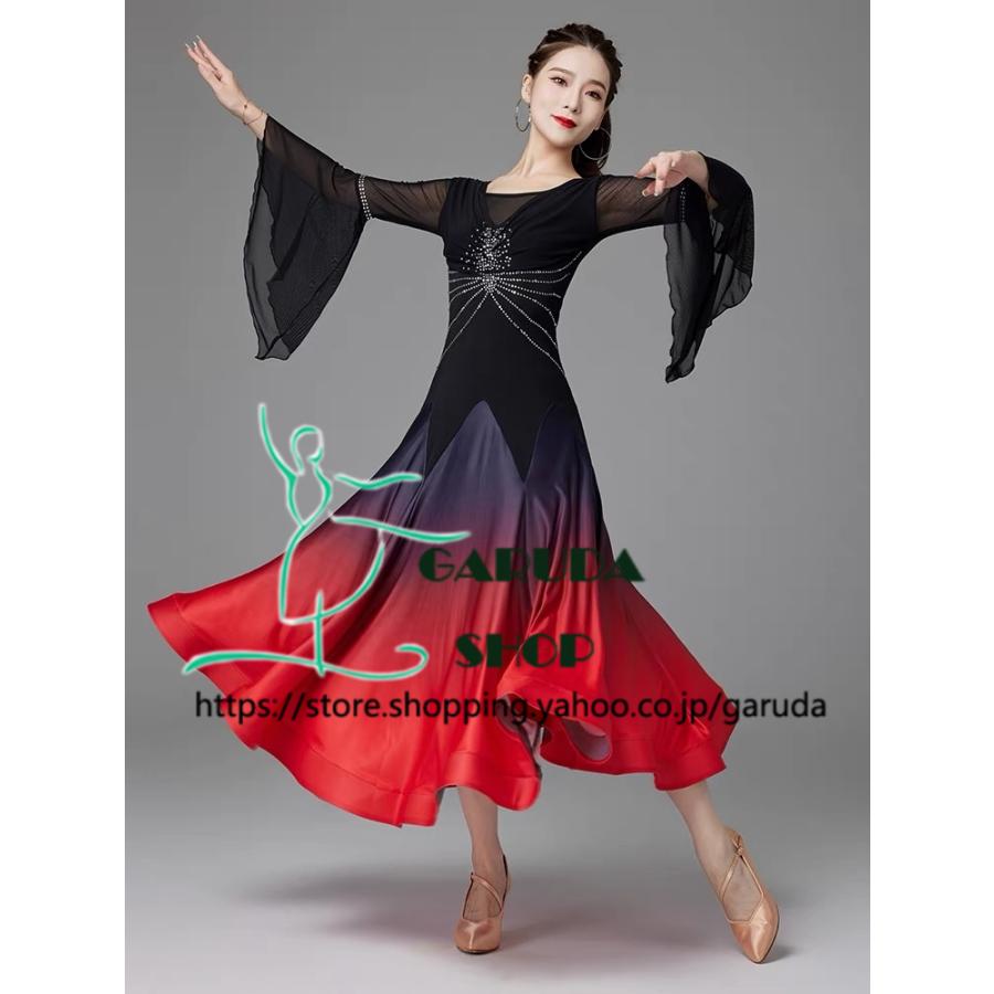 Garuda SHOP　社交ダンス衣装 レディースダンスレッスン練習ドレス＆ロングワンピース　激安　社交ダンス　モダンドレス　品番6735 |  | 03