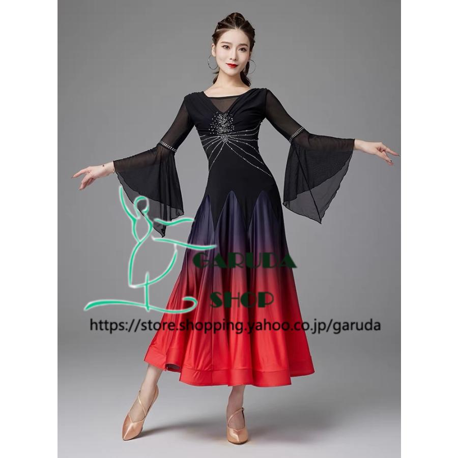 Garuda SHOP　社交ダンス衣装 レディースダンスレッスン練習ドレス＆ロングワンピース　激安　社交ダンス　モダンドレス　品番6735 |  | 04