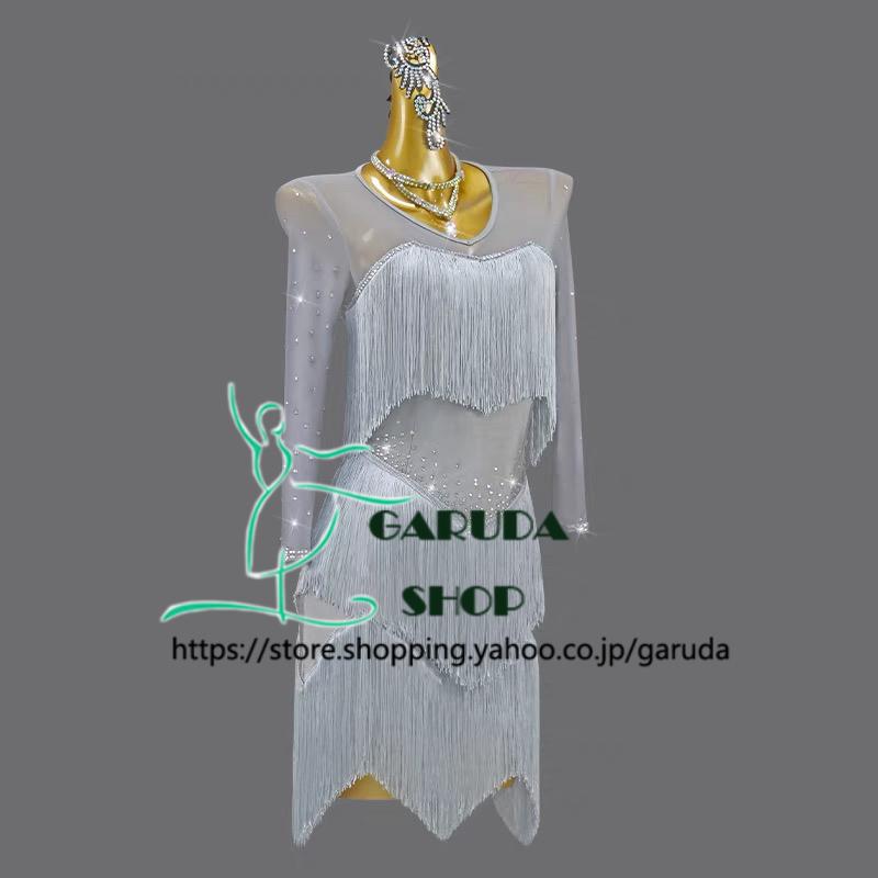 Garuda SHOP　レディース社交ダンス衣装　サイズ調整対応　ラテン練習競技試合レッスンウエア　ワンピース　 ラテンドレス　新品　品番6740 |  | 01