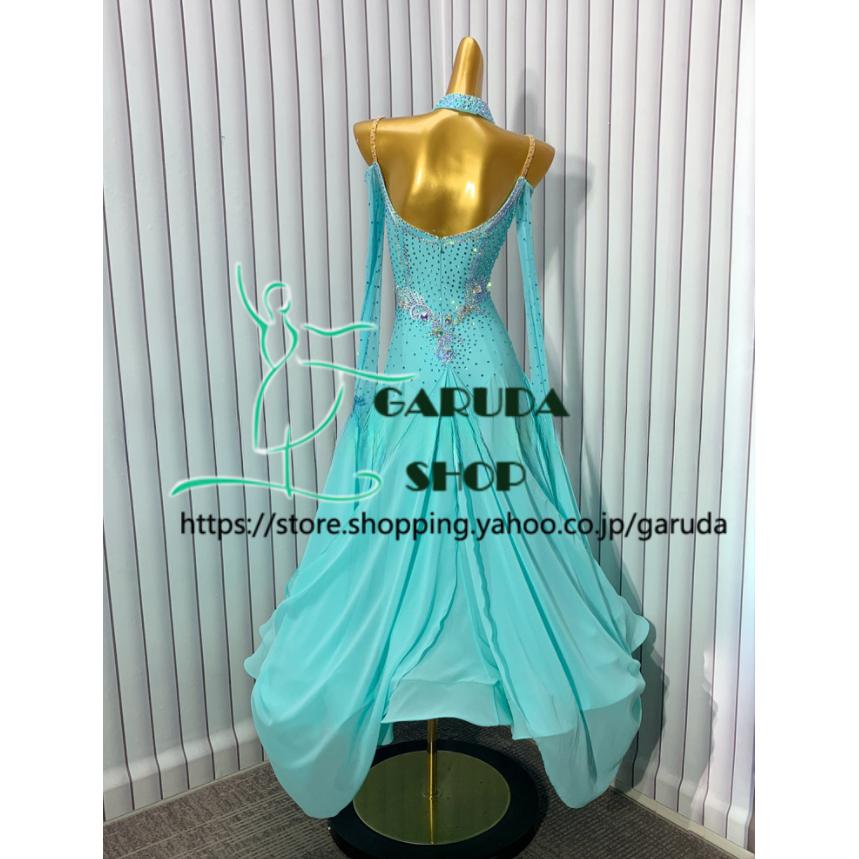 【美品 社交ダンス衣装】ワンピース ドレス 水色 レース かわいい 可愛い 上品 楽天市場】社交ダンス ドレス 競技用 社交ダンス衣装 ワンピース