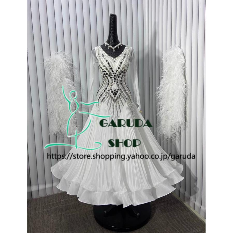 新品 社交ダンスドレス 白 Mサイズ ワルツ 【公式通販】