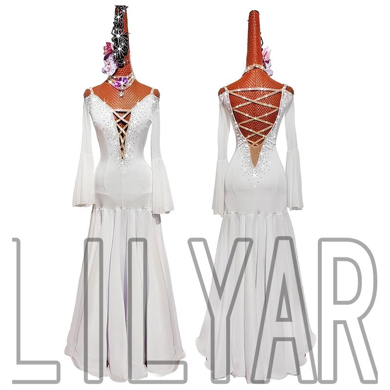 Garuda SHOP 社交ダンス衣装 レディース用ダンスモダン競技ドレス