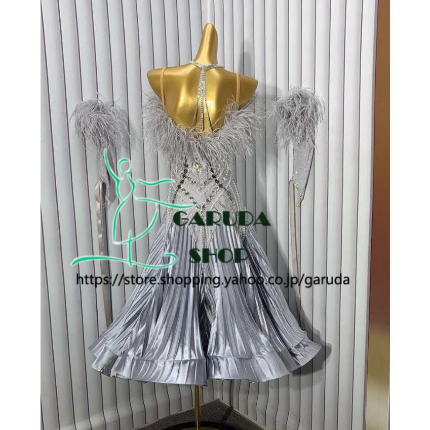 Garuda SHOP レディース社交ダンス衣装 競技ドレス ワルツドレス高級品 