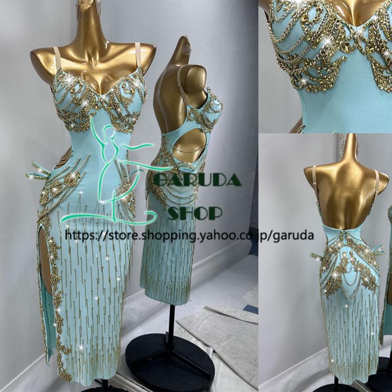 Garuda SHOP レディース社交ダンス衣装 競技ドレス ラテンドレス
