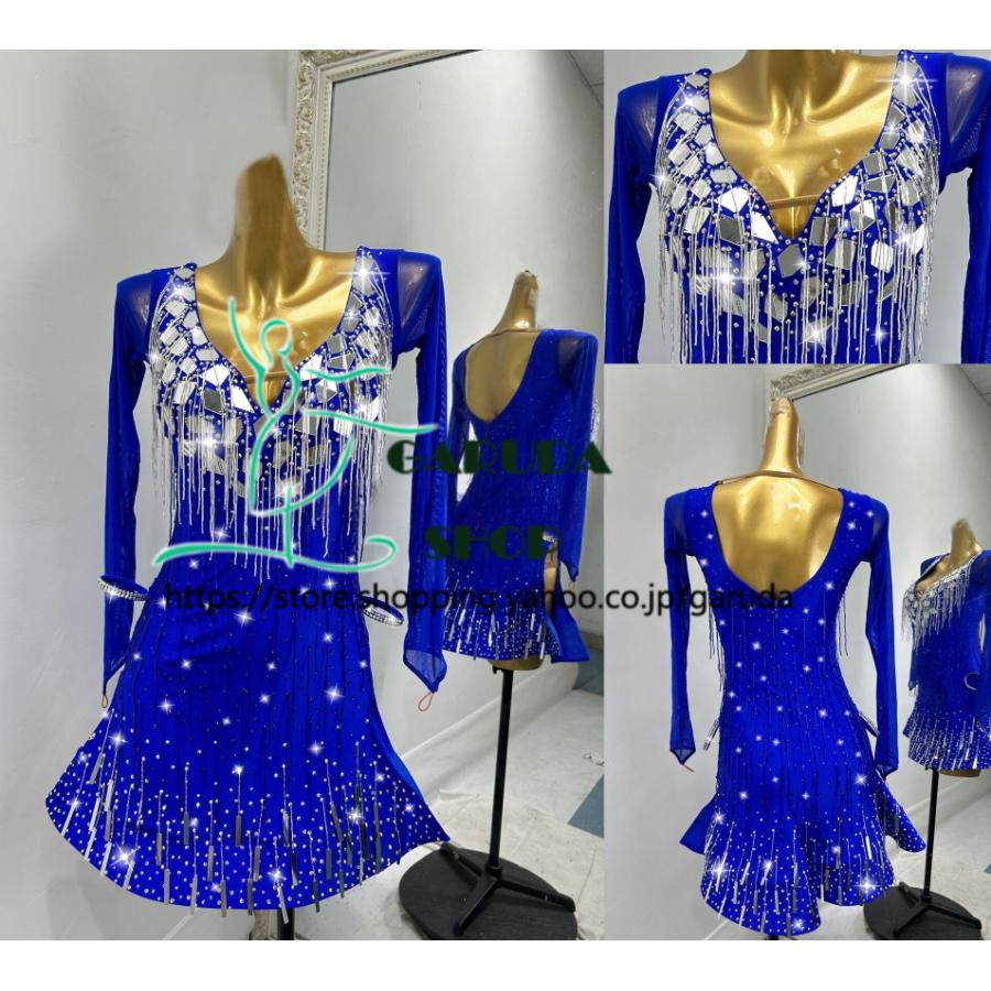 Garuda SHOP レディース社交ダンス衣装 競技ドレス ラテンドレス 高級