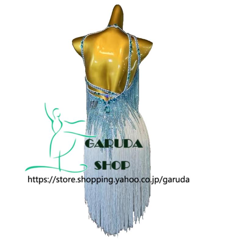 【新登場】 Garuda SHOP　レディース社交ダンス衣装　競技ドレス　ラテンドレス　高級品　発表会用演出服パーティードレス　サイズ調整可　品番6944 【TMF5953654585】(20982円)