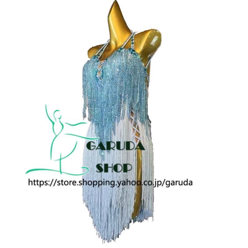 【新登場】 Garuda SHOP　レディース社交ダンス衣装　競技ドレス　ラテンドレス　高級品　発表会用演出服パーティードレス　サイズ調整可　品番6944 【TMF5953654585】(20982円)