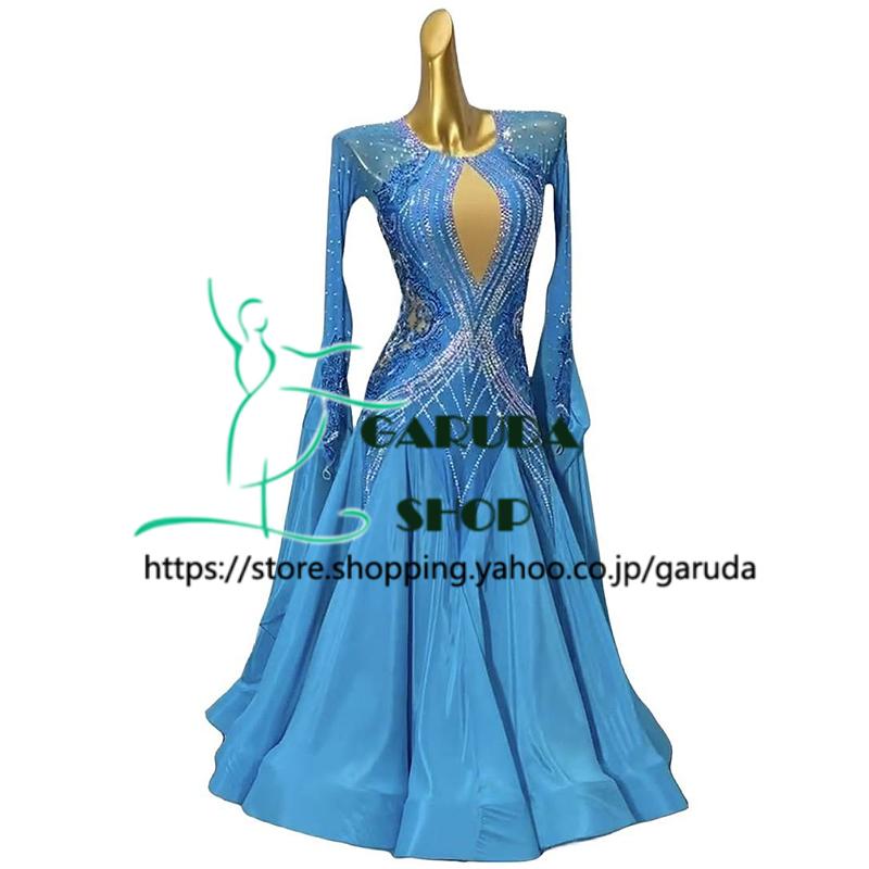 Garuda SHOP レディース社交ダンス衣装 競技ドレス ワルツドレス高級品