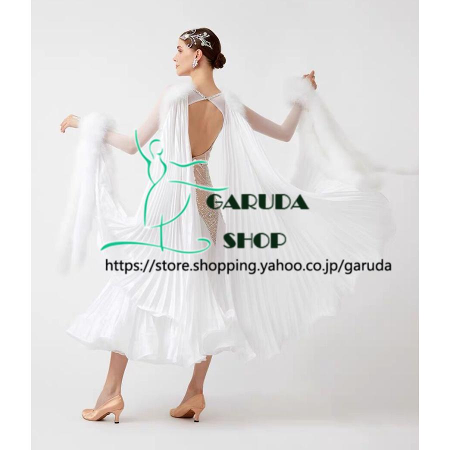 Garuda SHOP レディース社交ダンス衣装 競技ドレス ワルツドレス高級品