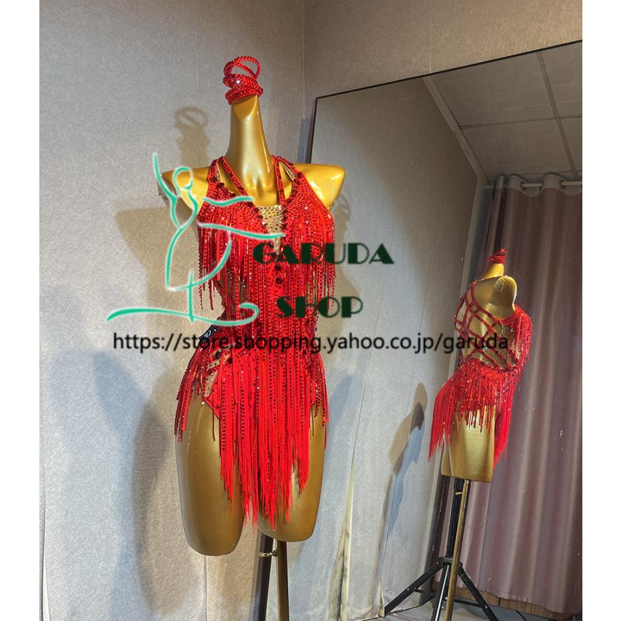 Garuda SHOP レディース社交ダンス衣装 競技ドレス ラテンドレス