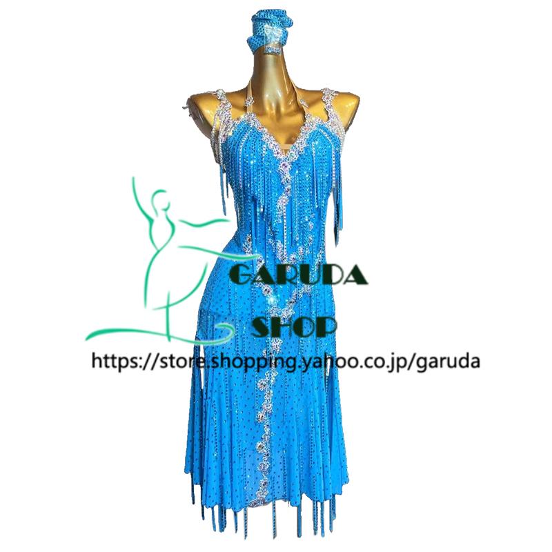 Garuda SHOP レディース社交ダンス衣装 競技ドレス ラテンドレス 高級