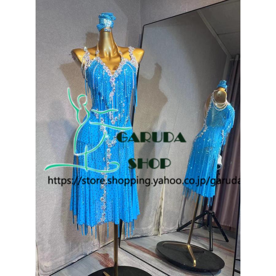 Garuda SHOP レディース社交ダンス衣装 競技ドレス ラテンドレス 高級