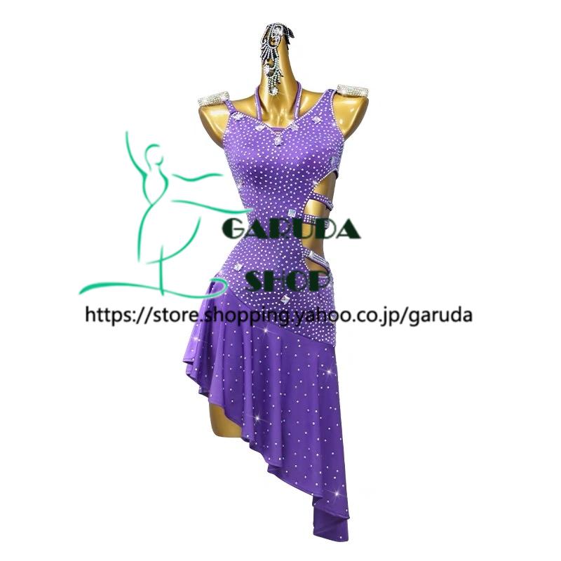 Garuda SHOP レディース社交ダンス練習着 サイズ調整対応 ラテン練習 