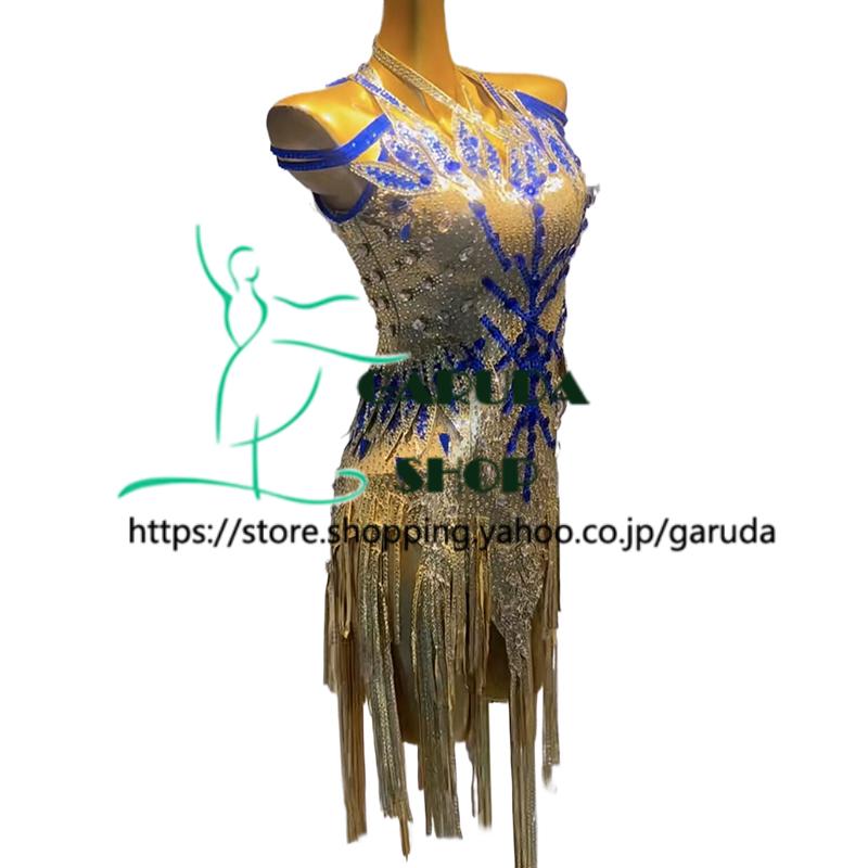 新品★ダンスドレス★スタンダード★社交ダンス★競技会★パーティー★ピーコック羽 Garuda SHOP レディース社交ダンス衣装 ダンスドレス サイズオーダー