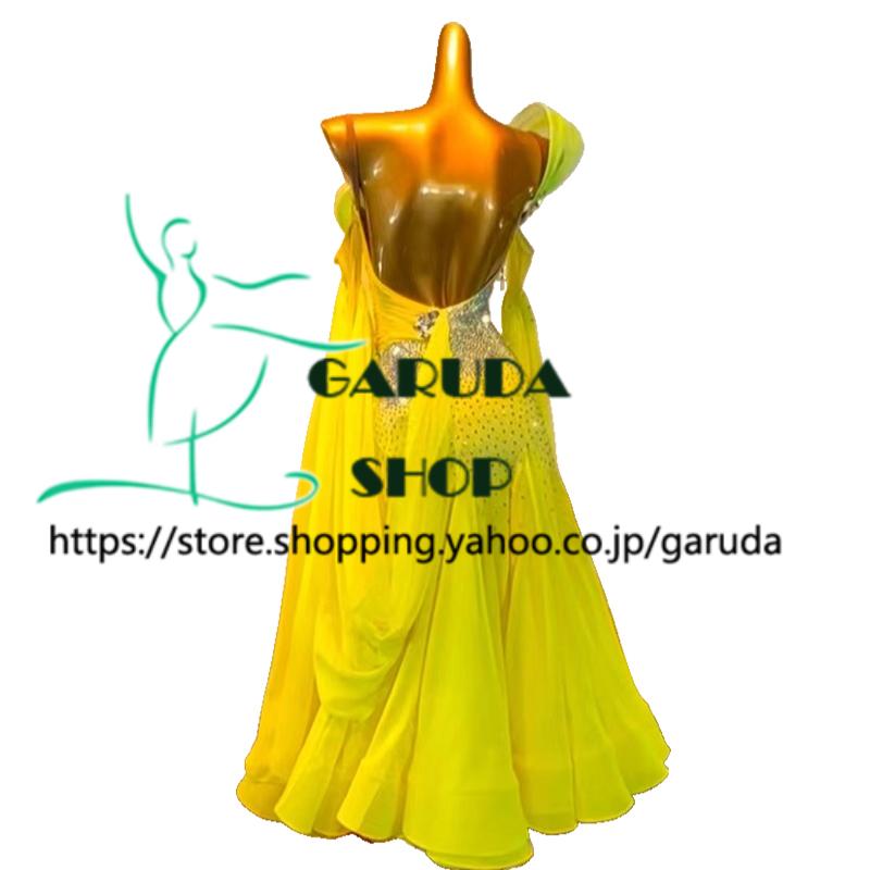 Garuda SHOP レディース社交ダンス衣装 競技ドレス ワルツドレス高級品