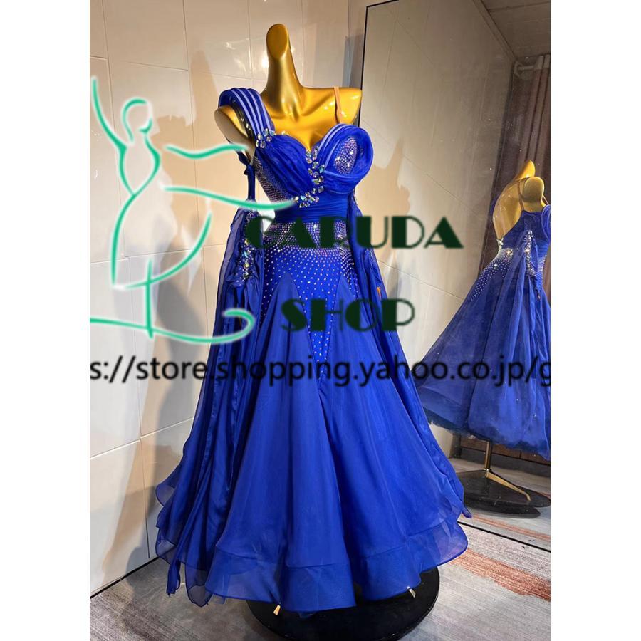 Garuda SHOP レディース社交ダンス衣装 競技ドレス ワルツドレス高級品