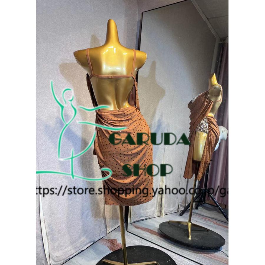 Garuda SHOP レディース社交ダンス衣装 ダンスドレス サイズオーダー対応 ラテン競技試合パーティードレス スタンダードドレス  品番7274の画像
