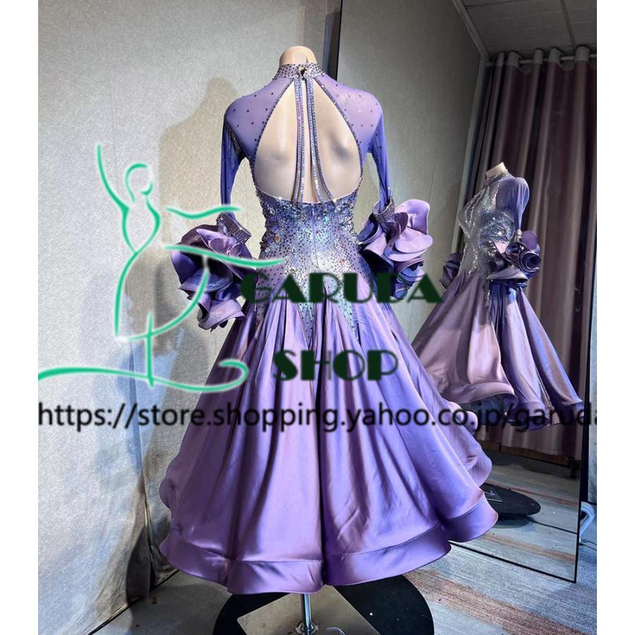 Garuda SHOP レディース社交ダンス衣装 競技ドレス ワルツドレス高級品
