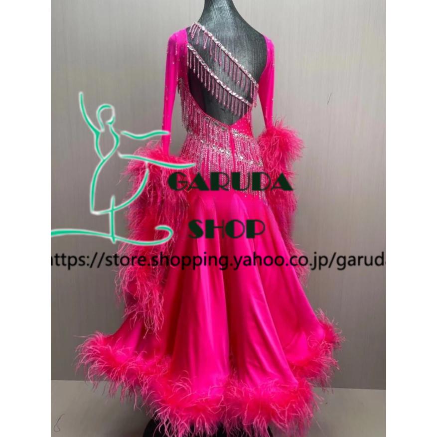 Garuda SHOP レディース社交ダンス衣装 競技ドレス ワルツドレス高級品