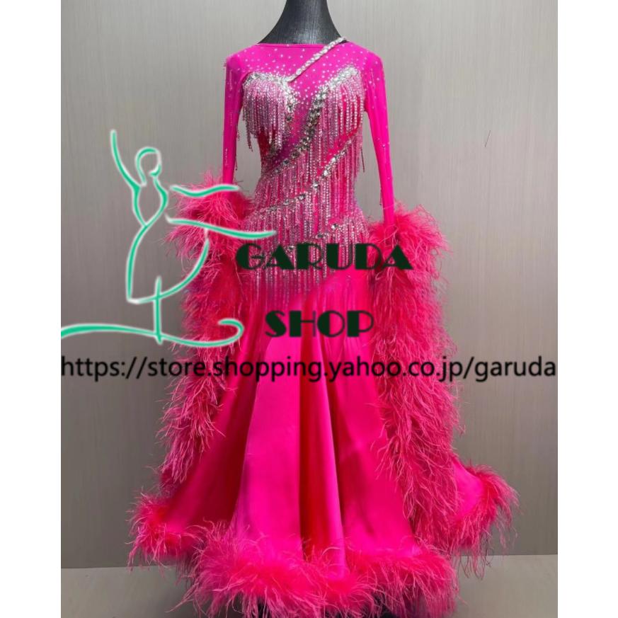 Garuda SHOP レディース社交ダンス衣装 競技ドレス ワルツドレス高級品