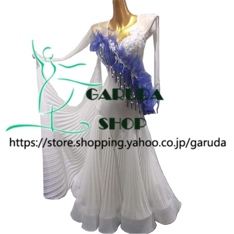 ダンス ドレスワンピース Garuda SHOP レディース社交ダンス衣装 競技ドレス ワルツドレス高級