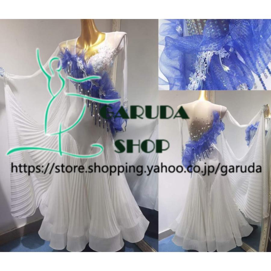 ダンス ドレスワンピース Garuda SHOP レディース社交ダンス衣装 競技ドレス ワルツドレス高級