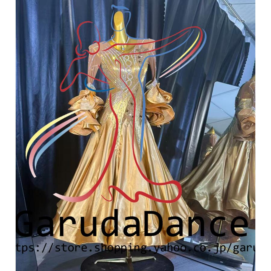 Garuda SHOP レディース社交ダンス衣装 競技ドレス モダンドレス高級