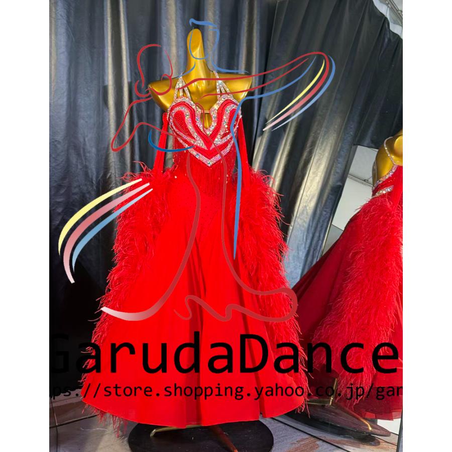 Garuda SHOP レディース社交ダンス衣装 競技ドレス モダンドレス高級
