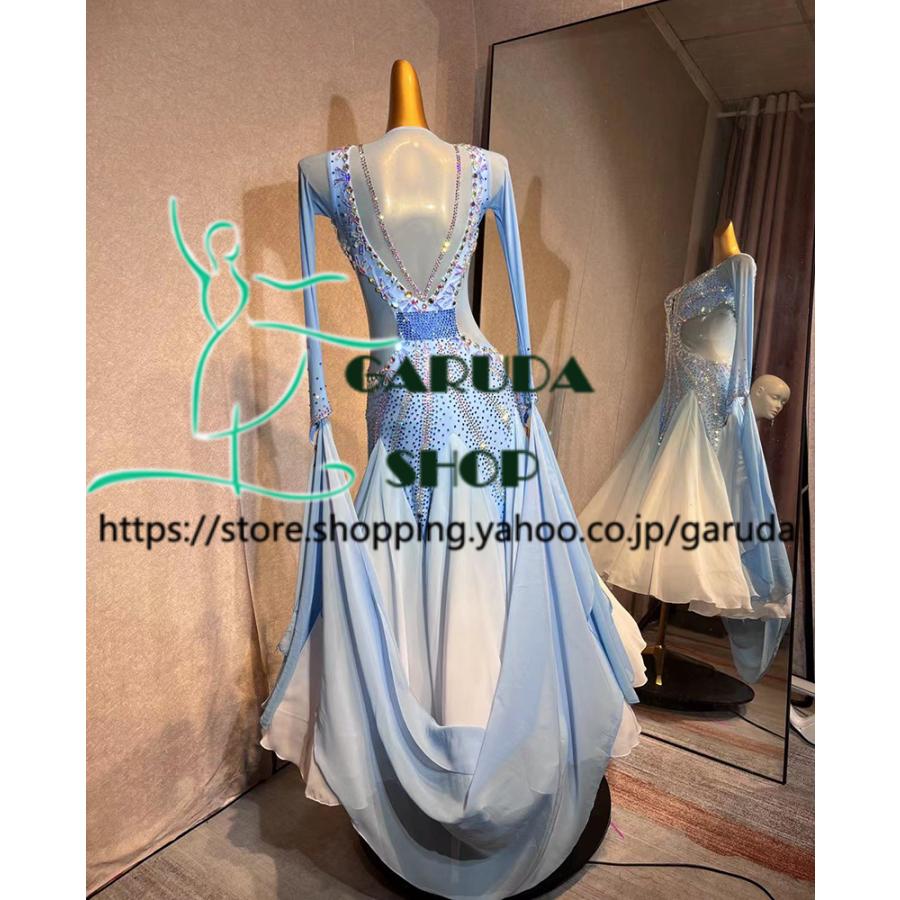 Garuda SHOP レディース社交ダンス衣装 競技ドレス モダンドレス