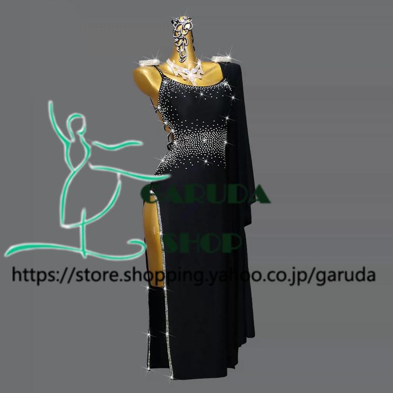 Garuda SHOP　レディース社交ダンス練習着　サイズ調整対応　ラテン練習ドレス競技試合レッスンウエア　スタンダードドレス　 ラテンドレス　品番7444 |  | 02