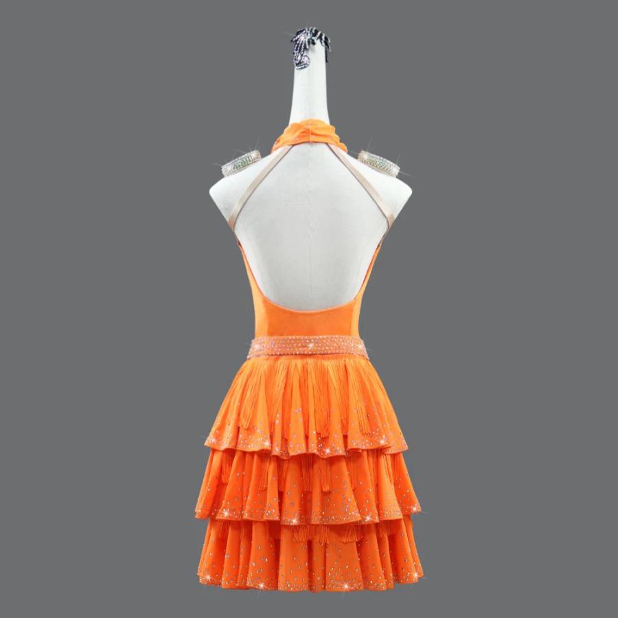 Garuda SHOP　レディース社交ダンス練習着　サイズ調整対応　ラテン練習ドレス競技試合レッスンウエア　スタンダードドレス　 ラテンドレス　品番7448 |  | 10