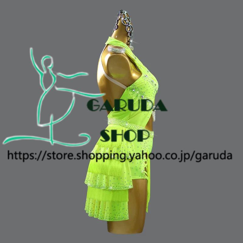 Garuda SHOP　レディース社交ダンス練習着　サイズ調整対応　ラテン練習ドレス競技試合レッスンウエア　スタンダードドレス　 ラテンドレス　品番7448 |  | 02