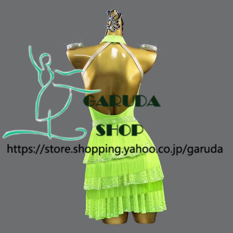 Garuda SHOP　レディース社交ダンス練習着　サイズ調整対応　ラテン練習ドレス競技試合レッスンウエア　スタンダードドレス　 ラテンドレス　品番7448 |  | 03