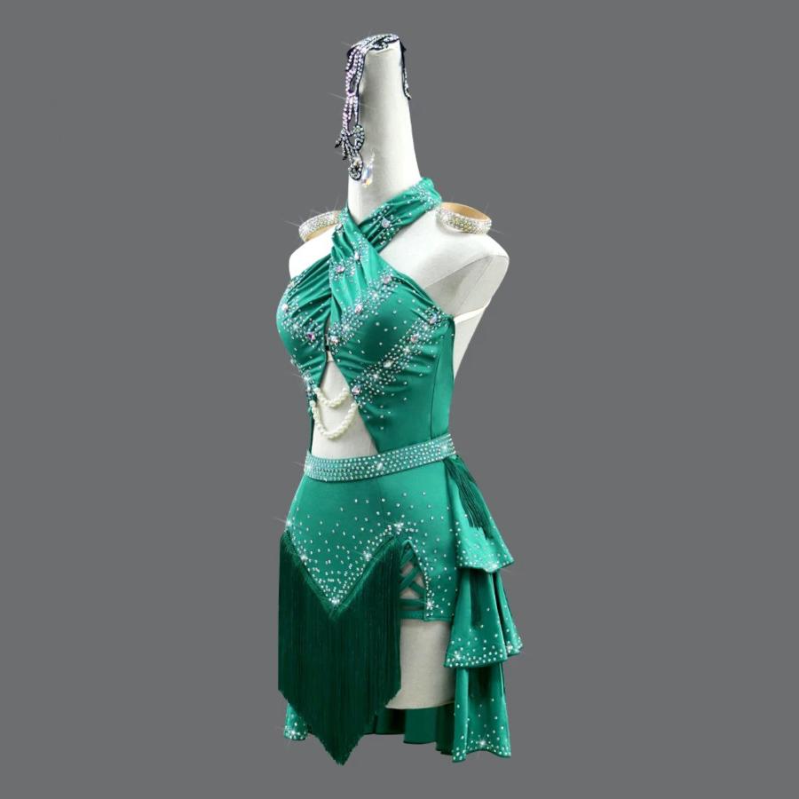 Garuda SHOP　レディース社交ダンス練習着　サイズ調整対応　ラテン練習ドレス競技試合レッスンウエア　スタンダードドレス　 ラテンドレス　品番7448 |  | 07