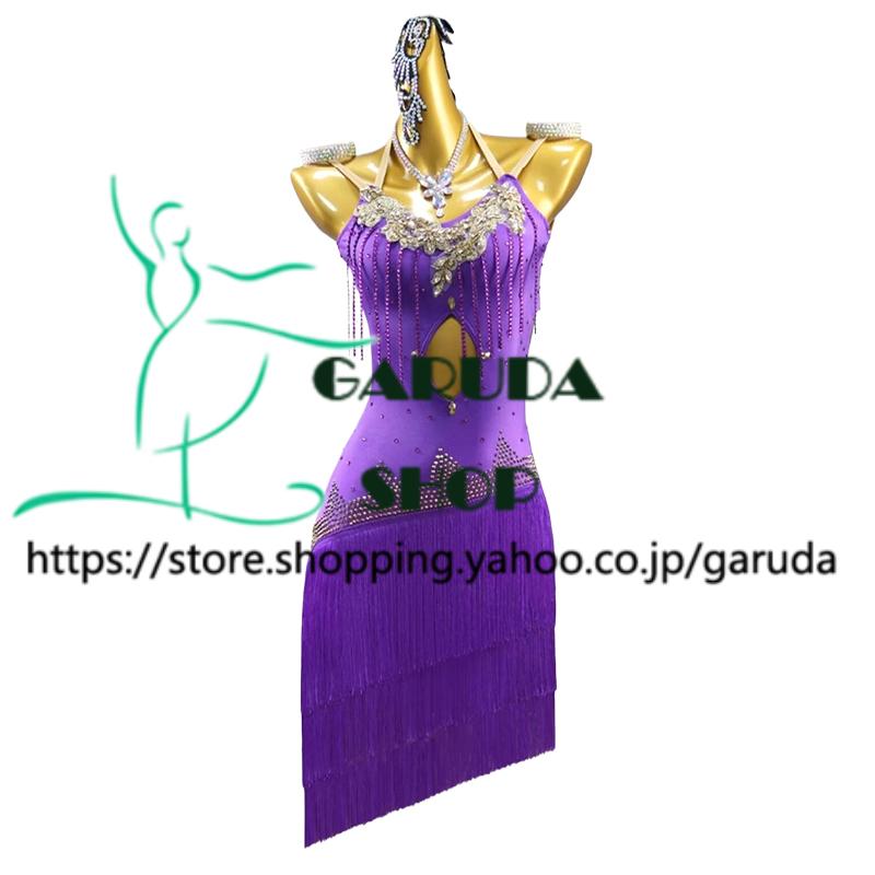 Garuda SHOP レディース社交ダンス練習着 サイズ調整対応 ラテン練習 
