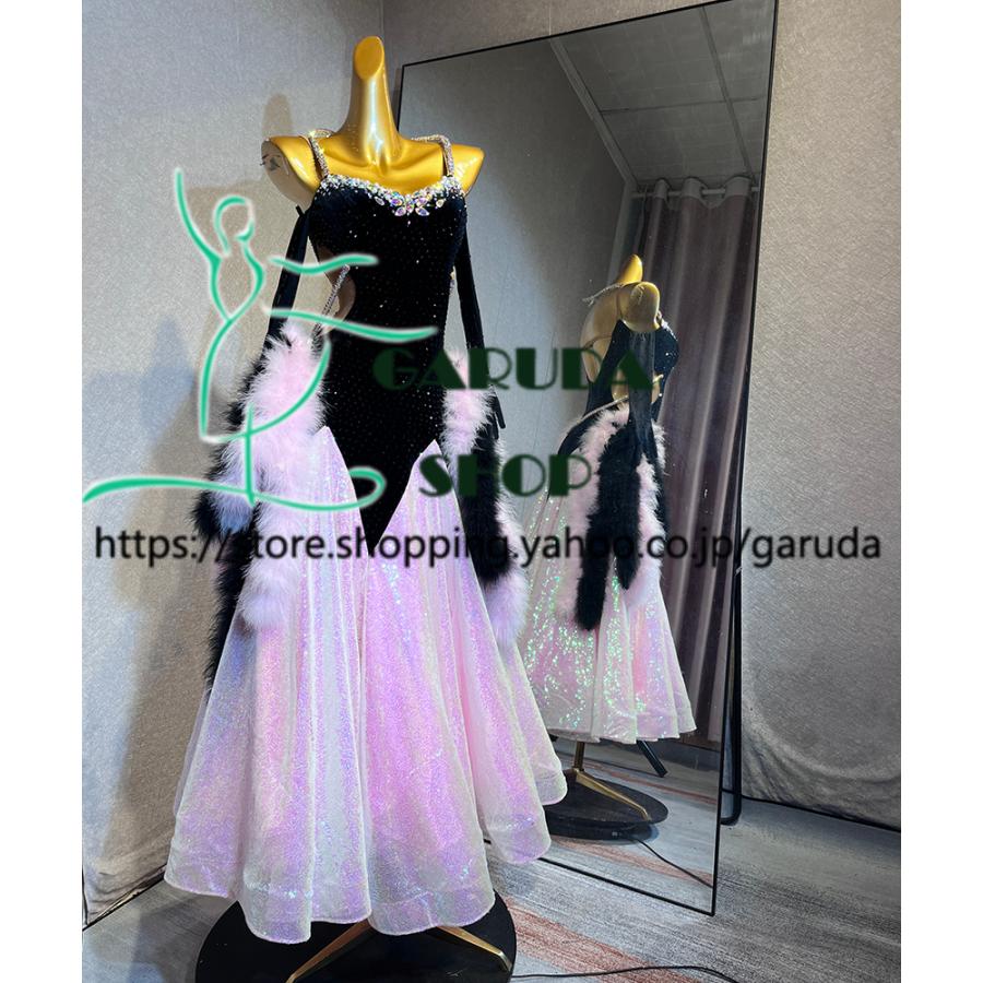 Garuda SHOP レディース社交ダンス衣装 競技ドレス モダンドレス高級
