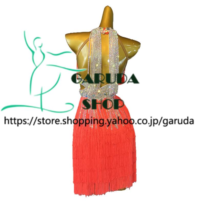 Garuda SHOP 社交ダンス高級衣装 ダンスドレス セミオーダードレス ラテン競技高級ドレス パーティードレス ラテン衣装 スタンダードドレス  品番7484の画像