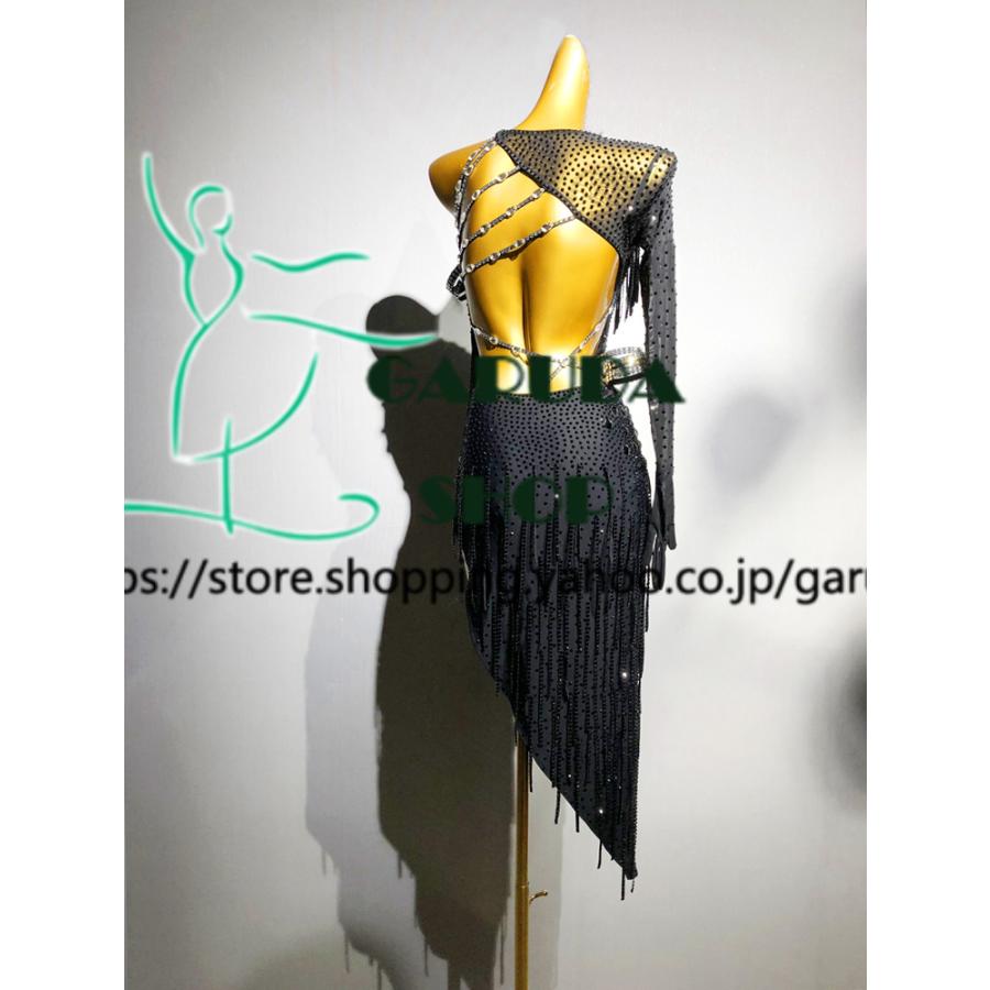 Garuda SHOP 社交ダンス高級衣装 ダンスドレス セミオーダードレス ラテン競技高級ドレス パーティードレス ラテン衣装 スタンダードドレス  品番7492の画像