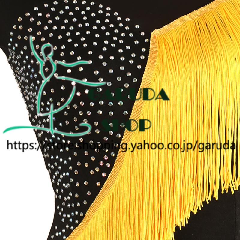 Garuda SHOP　レディース社交ダンス衣装　サイズ調整可　ラテン練習ドレス　競技レッスンウエア　パーティーダンス発表会ワンピース  2色　品番7580 |  | 02