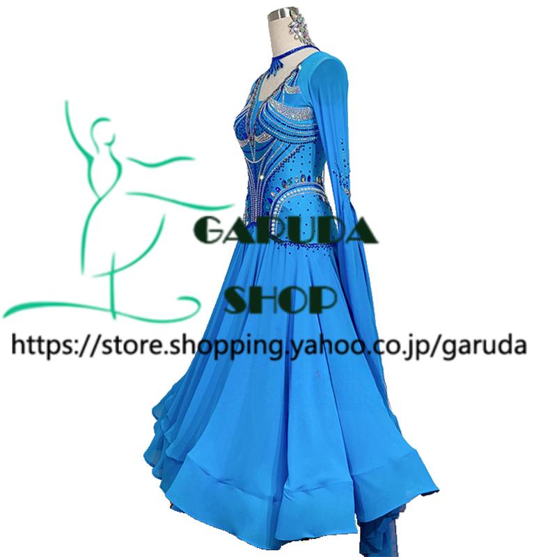 Garuda SHOP レディース社交ダンス衣装 競技ドレス モダンドレス高級