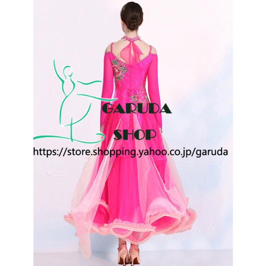 Garuda SHOP 社交ダンス衣装レディースモダンドレス 発表会ワルツ