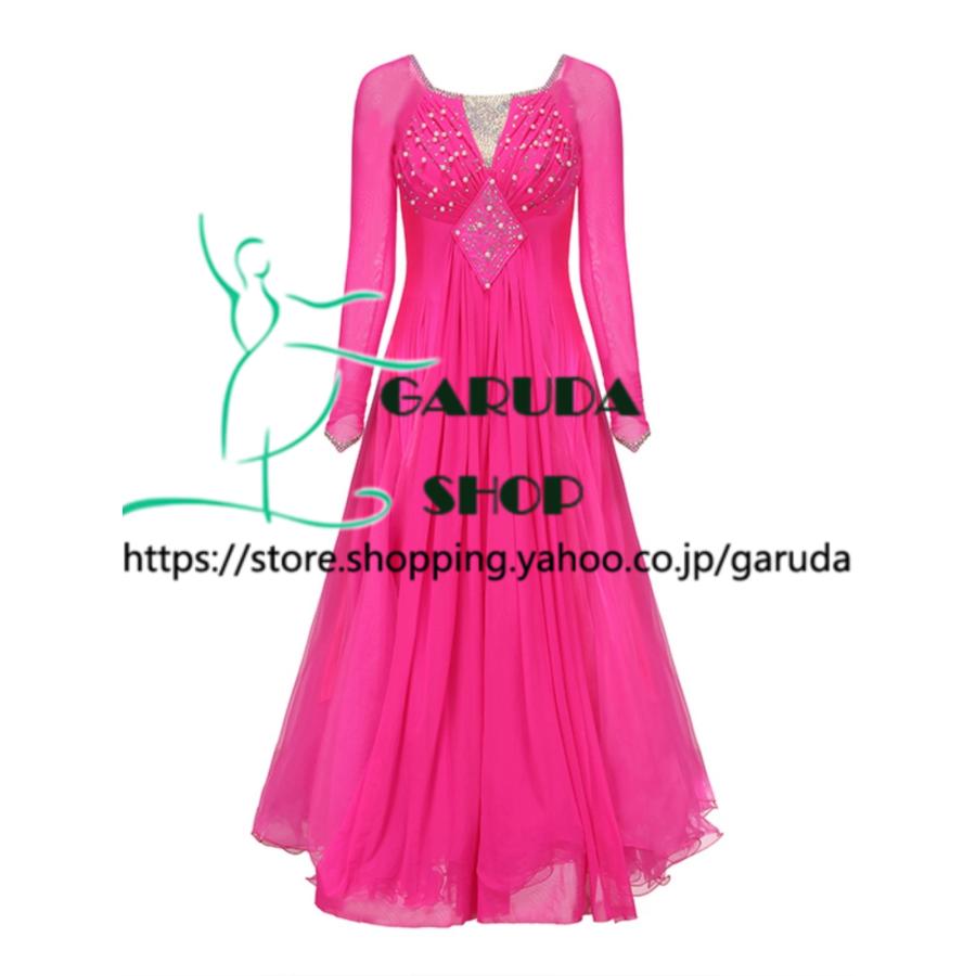 Garuda SHOP 社交ダンス衣装レディースモダンドレス 発表会ワルツ