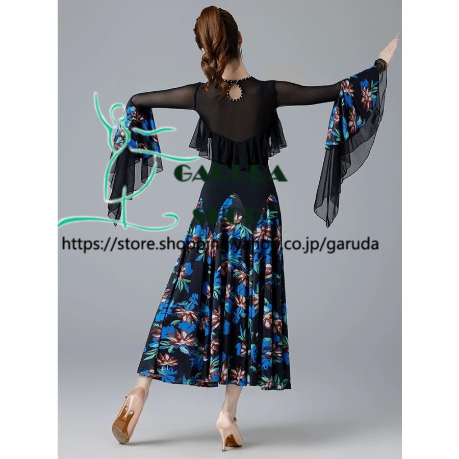 Garuda SHOP　社交ダンス衣装 レディースダンスレッスン練習ワンピースドレス＆ロングワンピース　パーティドレス　社交ダンス　モダンドレス　品番7847 |  | 01
