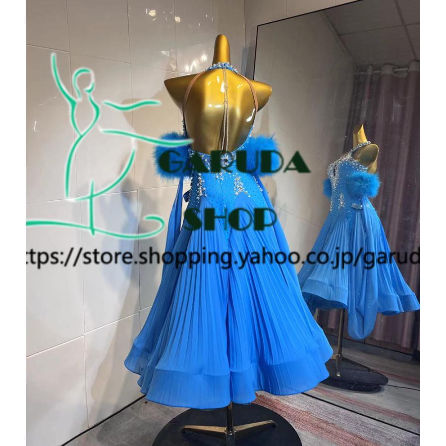 Garuda SHOP レディース社交ダンス衣装 競技ドレス モダンドレス高級