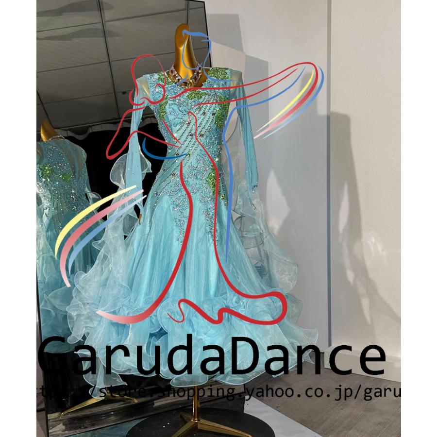 Garuda SHOP レディース社交ダンス衣装 競技ドレス モダンドレス高級