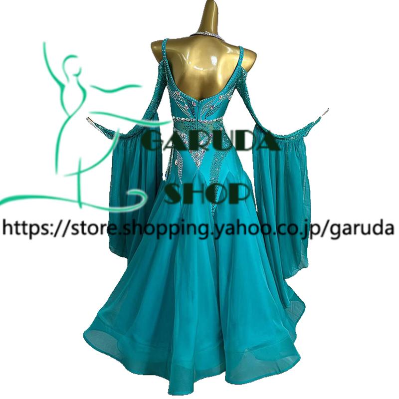 Garuda SHOP レディース社交ダンス衣装 競技ドレス モダンドレス高級